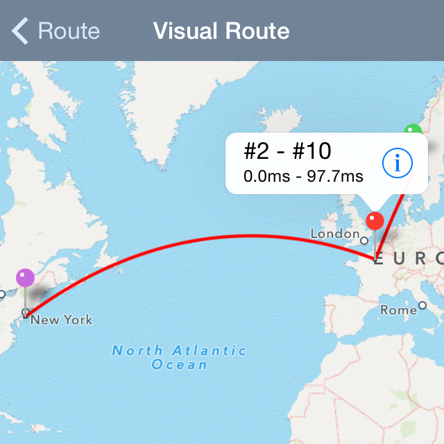 Network Analyzer App - Visual traceroute